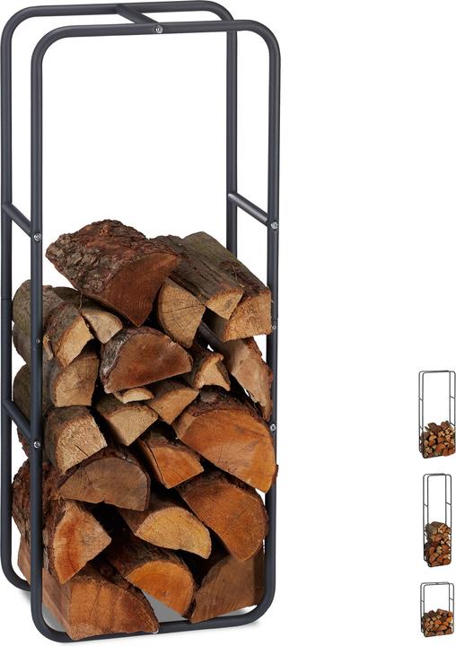 Image du produit Relaxdays Porte-bûches de de cheminée (60 x 25 x 150 cm)