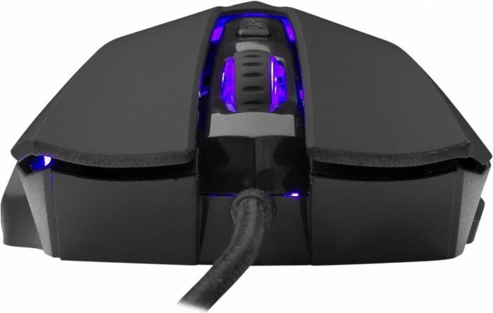 Actual product image White Shark Gaming mouse Hannibal 2, with backlight, 6 buttons, Black (Cable)