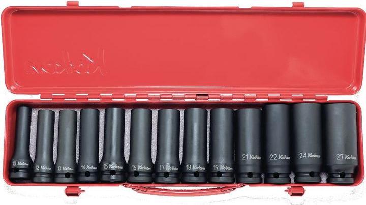 Image du produit Koken Jeu KO-KEN IMPACT 13 pièces, 6 pans, 1/2 pouce long (27 mm, 16 mm, 24 mm, 22 mm, 15 mm, 13 mm, 19 mm, 12 mm, 10 mm, 18 mm, 21 mm, 17 mm, 14 mm)
