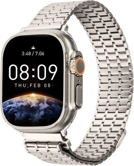 Image du produit MU Classic Stainless Steel Series Bracelet en acier inoxydable (42 mm, 44 mm, 45 mm, 24 mm, Acier inoxydable)