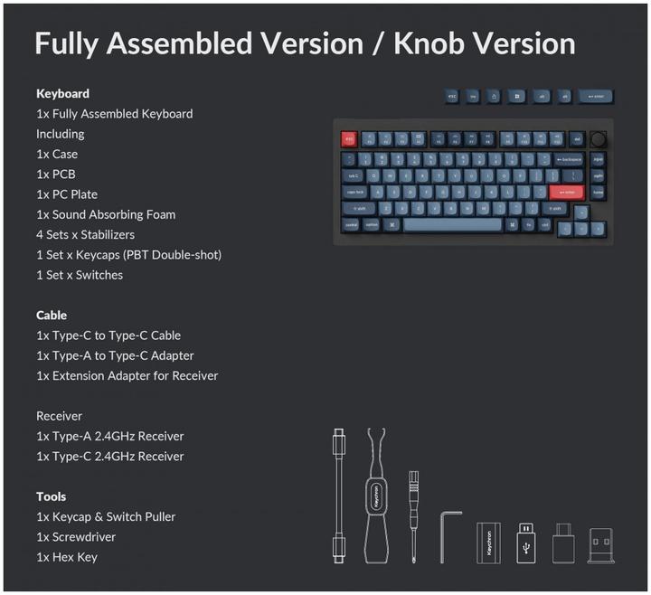 Produktbild Keychron V1 Max (DE, Kabelgebunden, Kabellos)