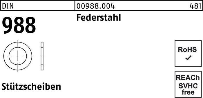 Produktbild Stützscheibe DIN 988 26 x 37 x2 Federstahl