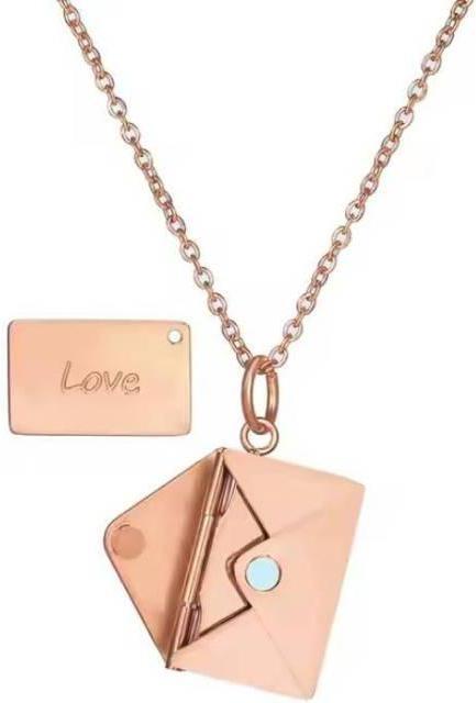 Immagine prodotto TOP Personalisierbare Halskette Briefumschlag roségold
