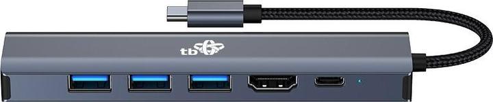 Produktbild Lenovo Adapter HUB USB C 6in1 - HDMI, USBx3, PD, RJ-45 (USB-C, 6 Ports)