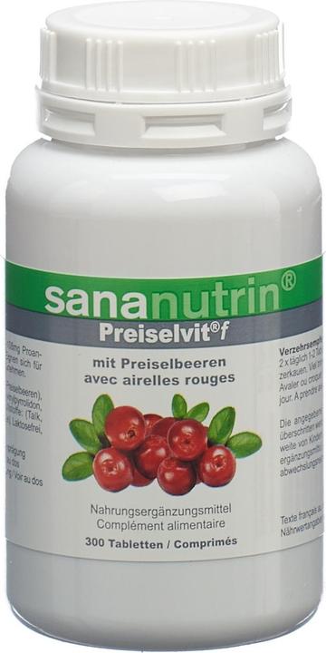 Sananutrin f PreiselbeerKonzentrat mit Vit. C (300 Stück, Tabletten, 182 g)
