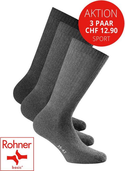 Rohner Sport 3er Pack Socke