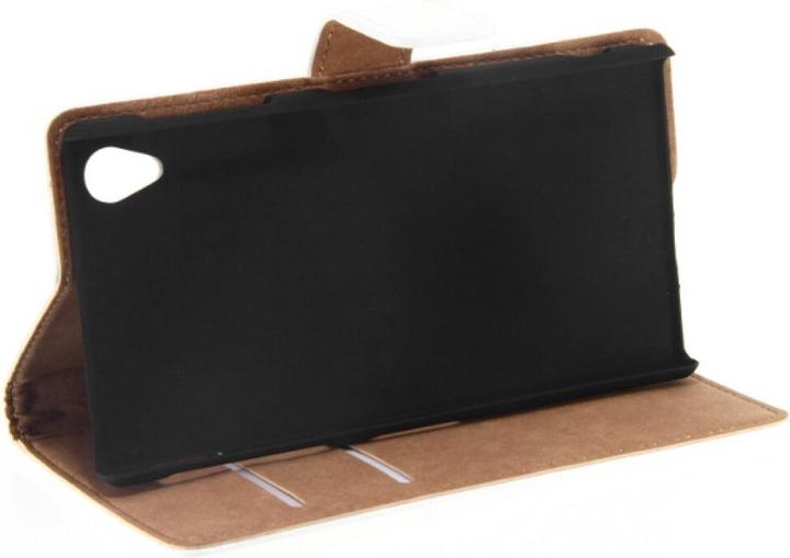 Actual product image OEM Slim Leather Book Case for Sony Xperia Z1 - white 4250710547265 (Sony Xperia Z1)
