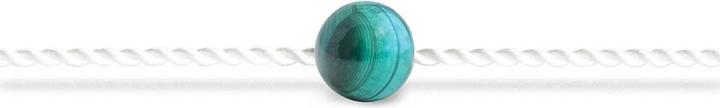 Immagine prodotto Seelenband Bracciale "Portatore di speranza (23 cm, Malachite, Seta perlata vegana)