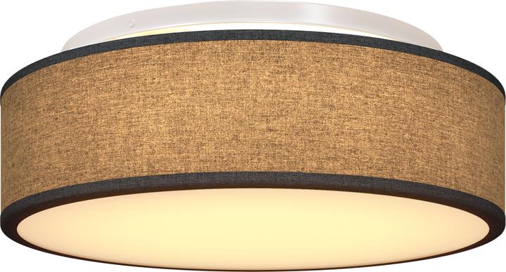 Actual product image VidaXL Deckenlichter Flush Mount Schwarz Ø 38 cm Stoff E27 (E27)
