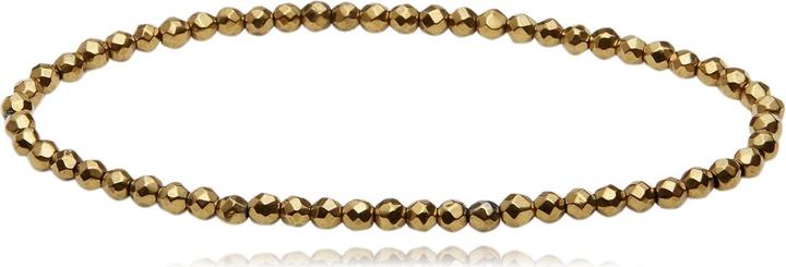 Leyda Hämatit Gold Armband (Farbstein)