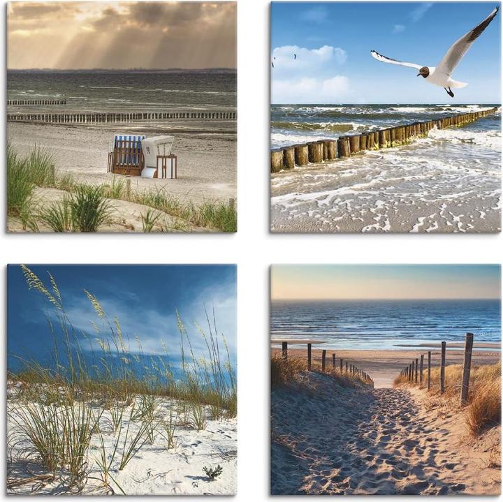 Artland Lonely beach Baltic Sea sand dune grasses K2VB (40x40 cm)