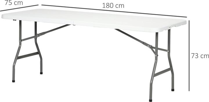 Produktbild Outsunny Gartenklapptisch aus recyceltem Material