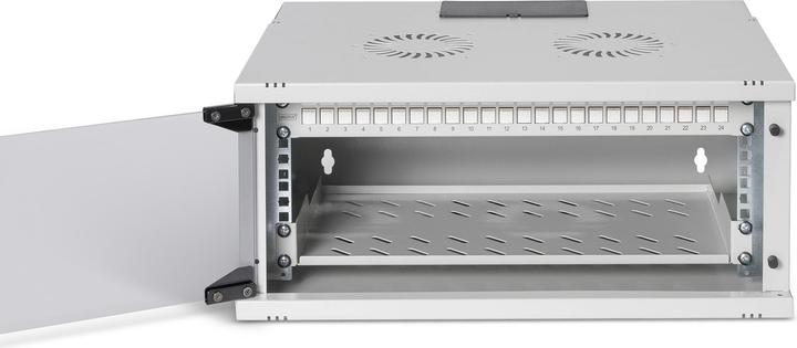 Produktbild Digitus 19" Netzwerk-Set, 4HE Wandgehäuse und Zubehör, gr SOHO PRO Version (19 Zoll Rack)