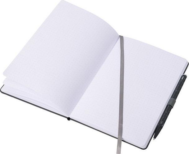 Produktbild Troika SLIMPAD A5 Notizblock A5 inkl. Kugelschreiber, schwarz (A5, Speziallineatur, Harter Einband)
