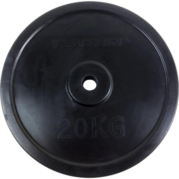 Produktbild Tunturi Gummierte 20 kg Gewichtsscheibe 30 mm (1 x 20 kg)