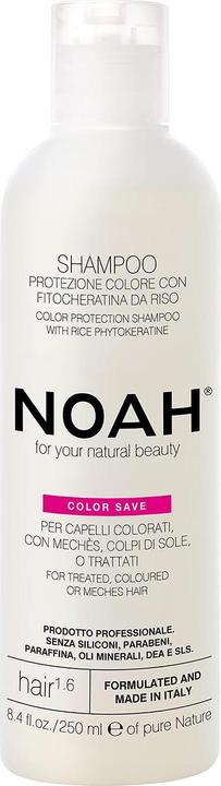 Actual product image Noah 1.6 Color Protection Shampoo with Rice Phytokeratins 250ml (250 ml, Liquid shampoo)