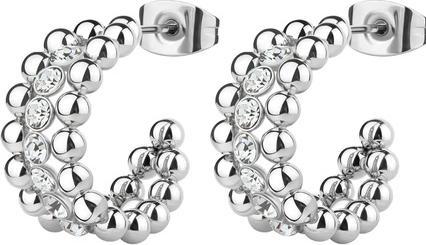 Brosway Modern steel earrings with crystals Perfect BPC24