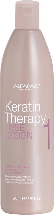 Produktbild Alfaparf Lisse Design Keratin Therapie Deep Cleansing Shampoo (500 ml, Flüssiges Shampoo)