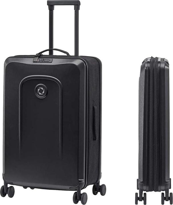 Actual product image Senz Senx Foldable Check In Trolley, 60L, Pure Black (60 l, M (50 - 90l))