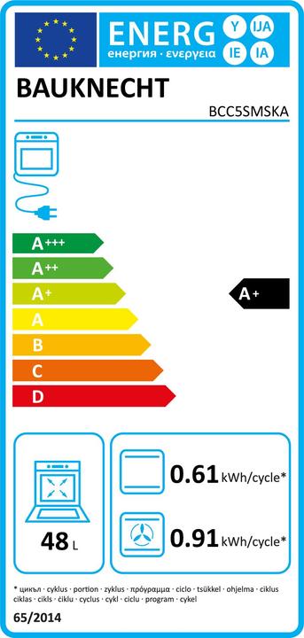 Energie-Label Bauknecht Bcc5smska