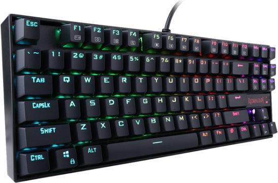Produktbild Redragon Kumara K552 - RGB Mechanisch Gaming Toetsenbord - QWERTY - Blue Switch (US, Kabelgebunden)