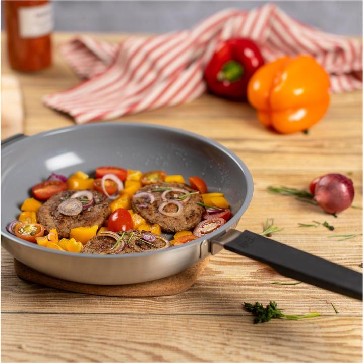 Actual product image Kuhn Rikon Smart & Compact (28 cm, Frying pan, Stainless steel)