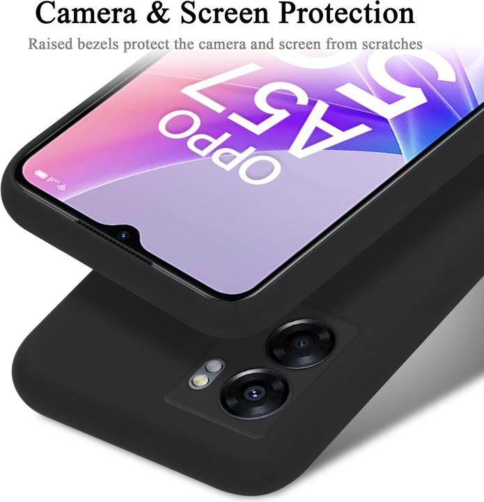 Actual product image Cadorabo TPU Liquid Silicone Case Cover for Oppo A57 5G / A77 5G / Realme V23 (Realme V23 5G, Oppo A77 5G, Oppo A57 5G)
