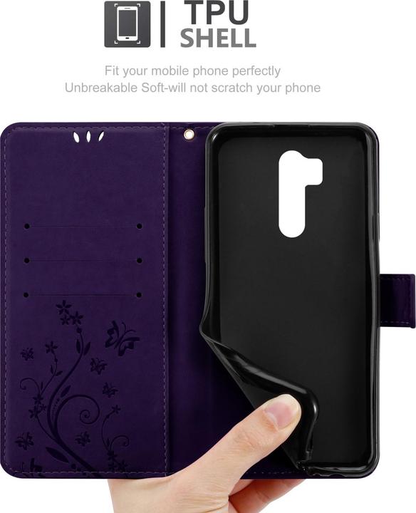 Actual product image Cadorabo Flower Book Case for LG G7 ThinQ / FIT / ONE (LG G7 Fit, G7 ThinQ, LG G7 One)