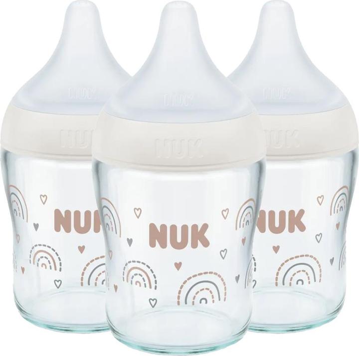 Actual product image NUK Babyflaschen Glas-Flasche 3er Pack Perfect Match 120 ml (120 ml)