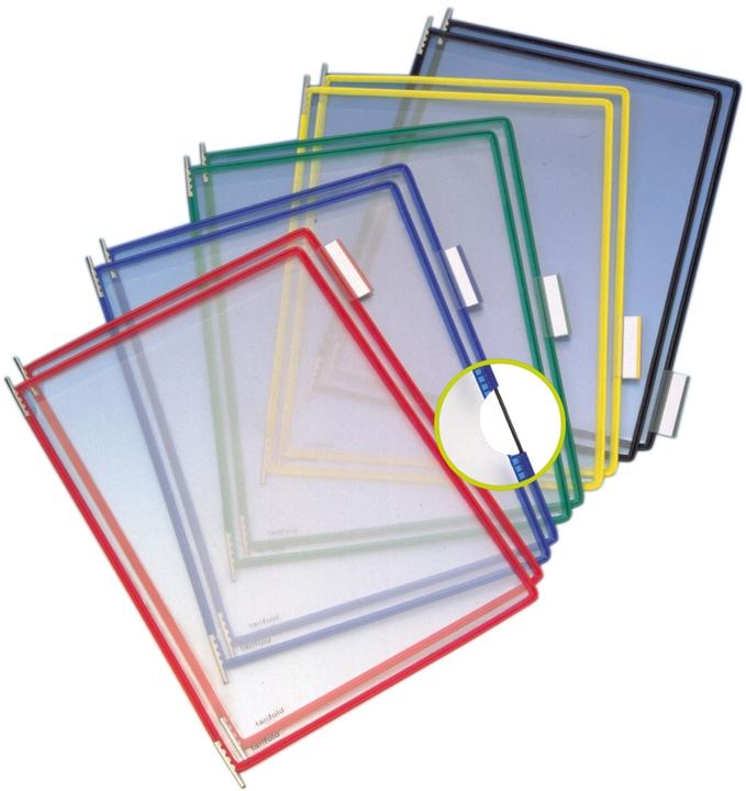 Image du produit Tarifold 20 plaques pochettes A5 coloris assortis, ouverture sur le côté