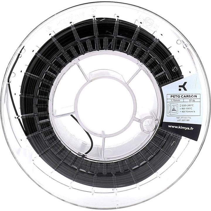 Produktbild Kimya Filament (PETG, 1.75 mm, 500 g, Schwarz)