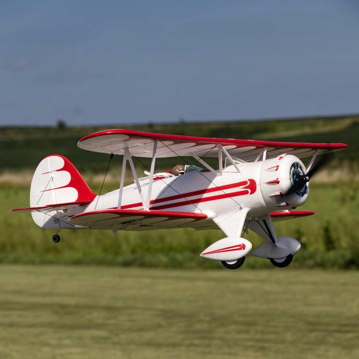 Image du produit E-Flite FLUGZEUG WACO White 550mm EP BNF UMX mit AS3X & SAFE Select (Multi moteur)