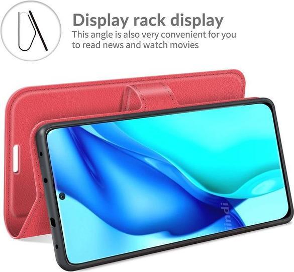 Actual product image MU Classic Litchi Leather Bookcover Series (Huawei P50 Pro)