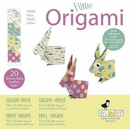 Actual product image Fridolin Funny Origami 15x15: Hasen