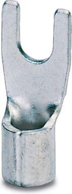 Image du produit Phoenix Contact Cosse à fourche 1.1 mm² 2.5 mm² Trou-Ø=5.3 mm Métal non isolé 3240145 100 pcs.