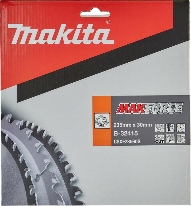 Produktbild Makita Sägebblatt MAKFORCE 235x30x60Z