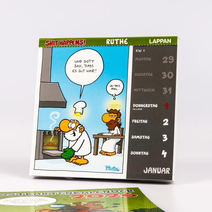 Produktbild Shit happens! Postkartenkalender 2026 (Deutsch)