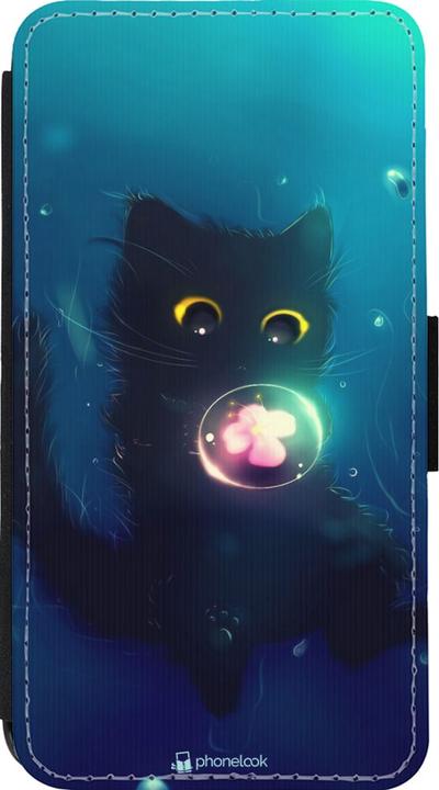 Actual product image PhoneLook Cover Wallet black Cute Cat Bubble (Apple iPhone 13 mini)