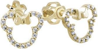 Image du produit Brilio Boucles d'oreilles pailletées en or jaune Minnie Mouse 239 001 01130