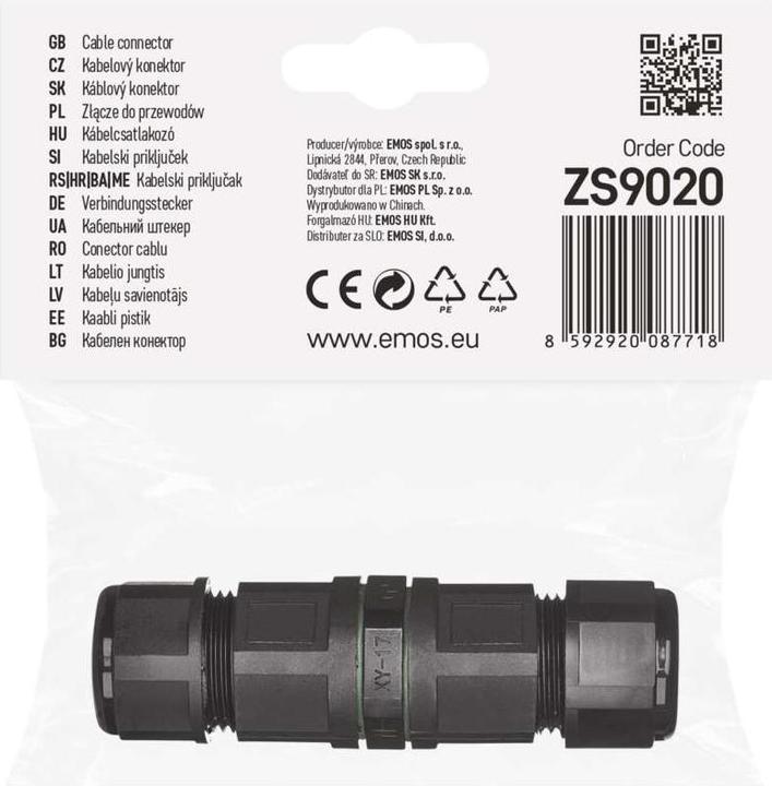 Image du produit Emos Fiche de connexion IP68