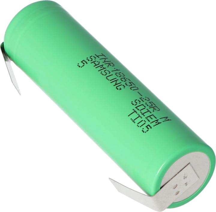 Produktbild Samsung Akku INR18650-25R ungeschützt mit Lötfahne U Form (1 Stk., 18650, 2500 mAh)