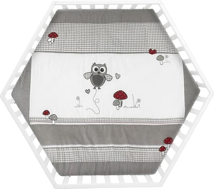 Produktbild Roba Laufgitter 6-eckig Adam & Eule (118.50 cm, 103.50 cm, MDF)