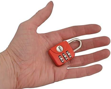 Produktbild Yale Reise-Zahlenschloss 28mm, Bügelhöhe16mm, Standard Security, Rot