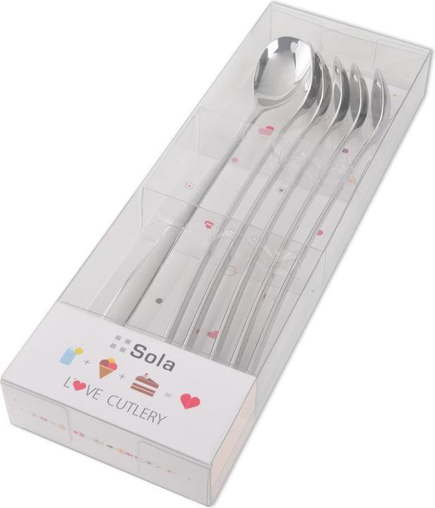 Immagine prodotto Sola Cuillère à latte macchiato avec coeur (6 Pezzo/i, Misurini)