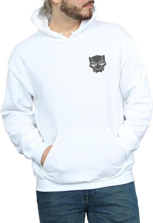 Produktbild Black Panther Schwarz auf Schwarz Brust drucken Hoodie (XL)