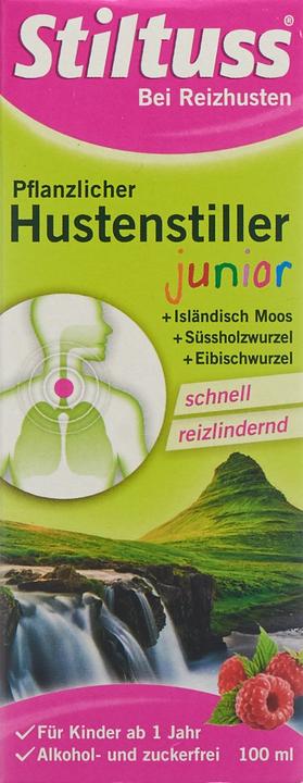 Actual product image Stiltuss Pflanzlicher Hustenstiller Sirup Junior (1 Piece)