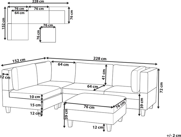 Produktbild Beliani Unstad (Ecksofa)
