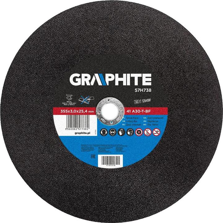 Actual product image Graphite Cutting disc for metal 355x3,0x25,4mm 57H738
