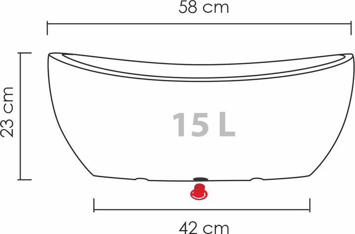 Image du produit Scheurich Wave Globe Jardiniere (24.10 cm)