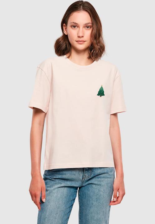 Produktbild Merchcode Ladies Christmas Holly Jolly Mood Tee - 182345 (M)
